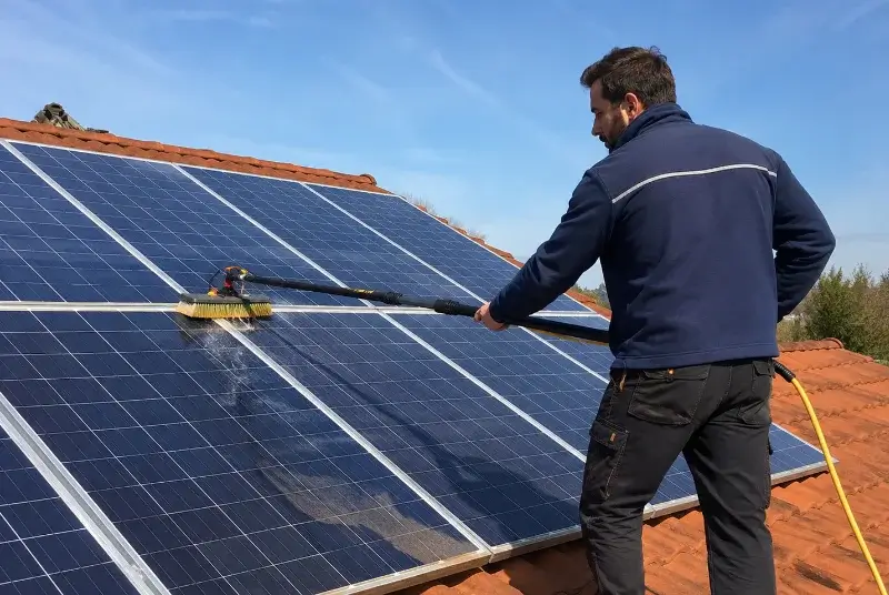 Nettoyage et entretien de panneaux solaires à Mutzig